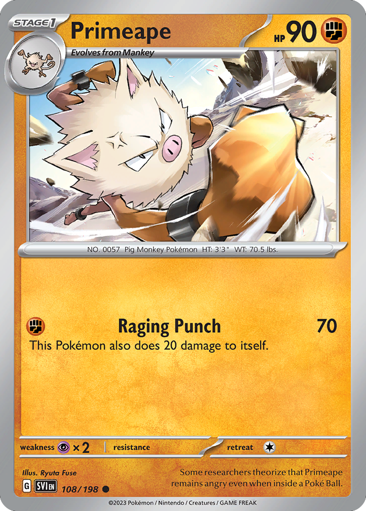 Primeape card