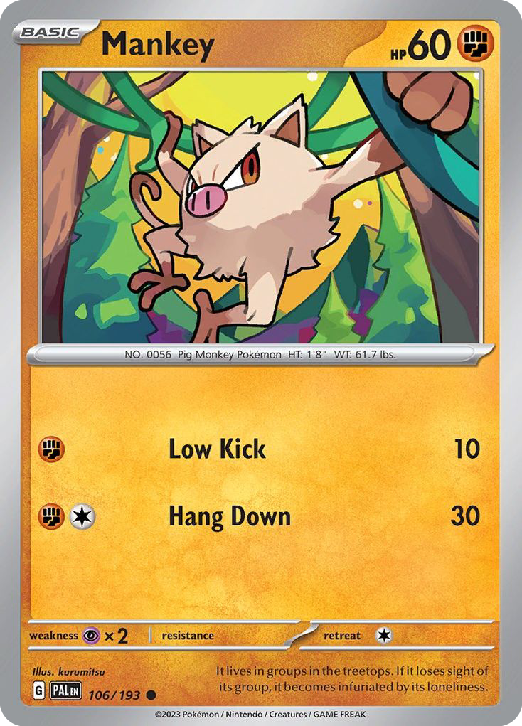 Mankey card