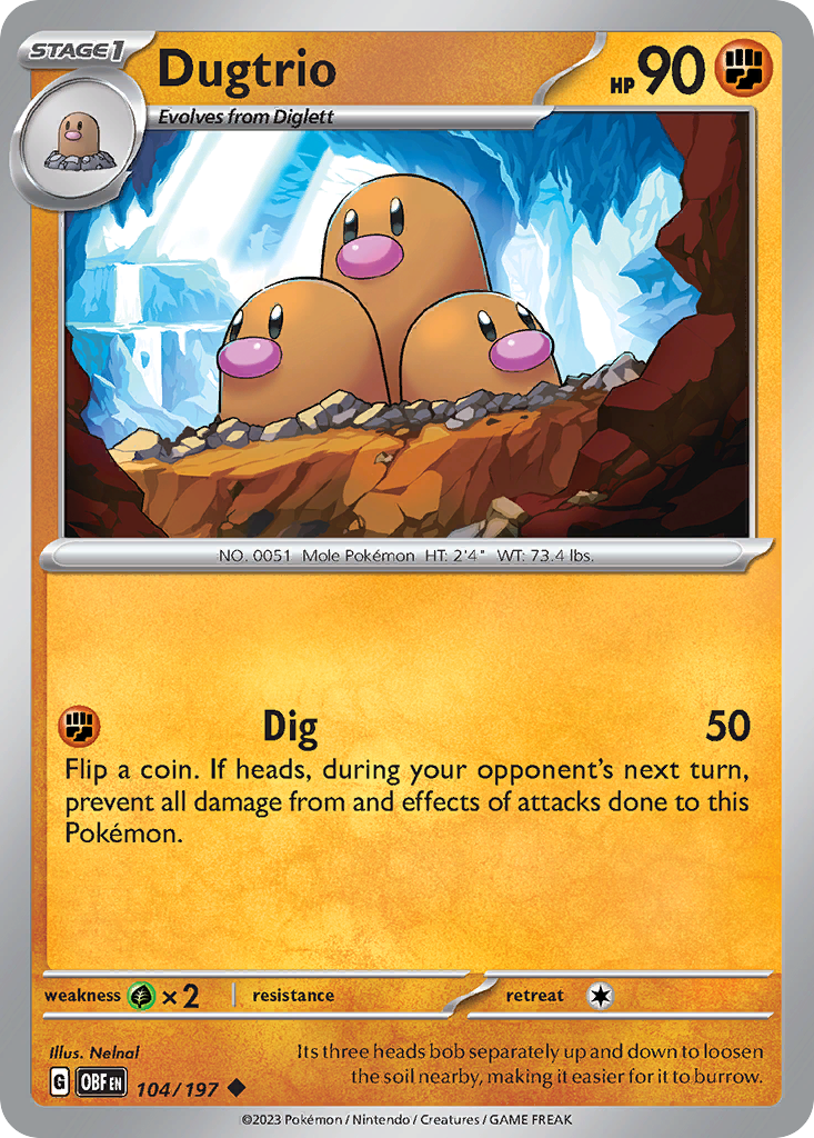 Dugtrio card