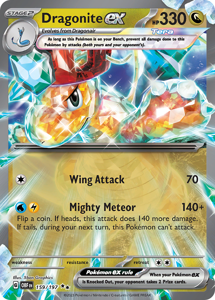 Dragonite ex card