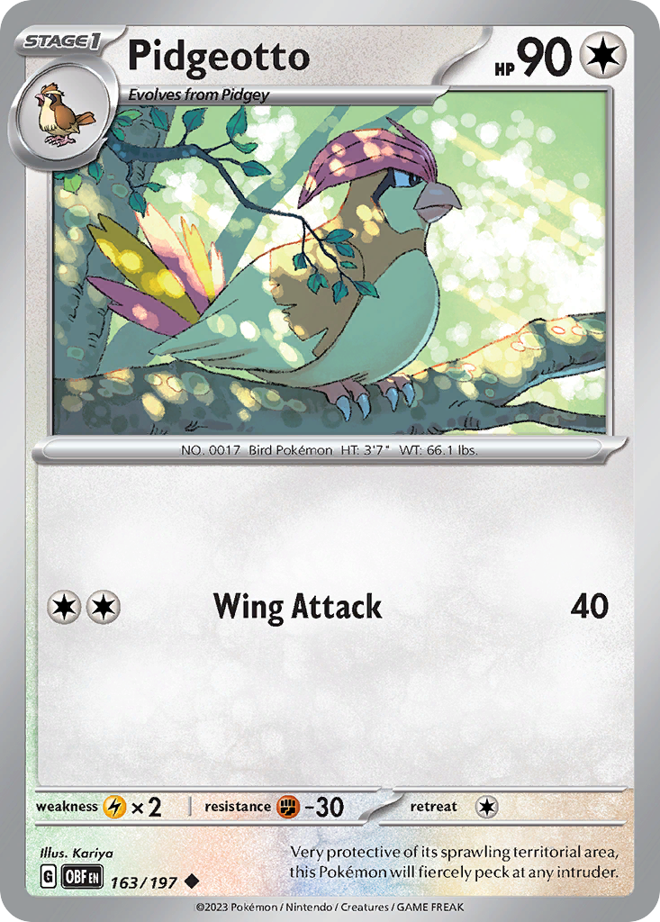 Pidgeotto card