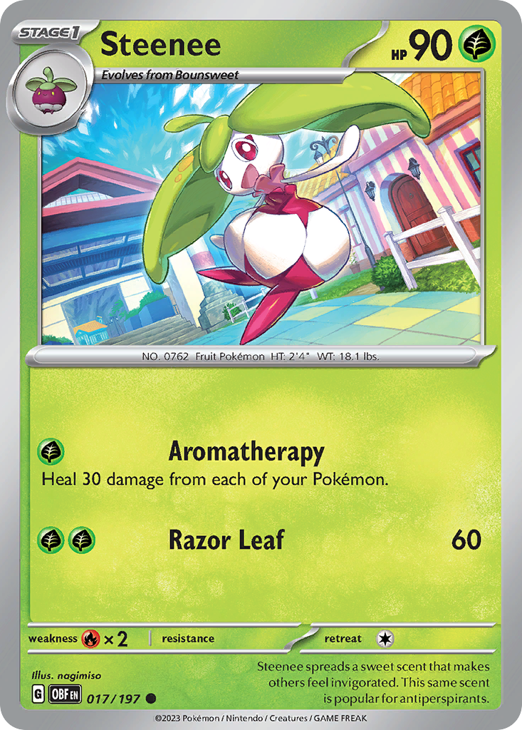 Steenee card