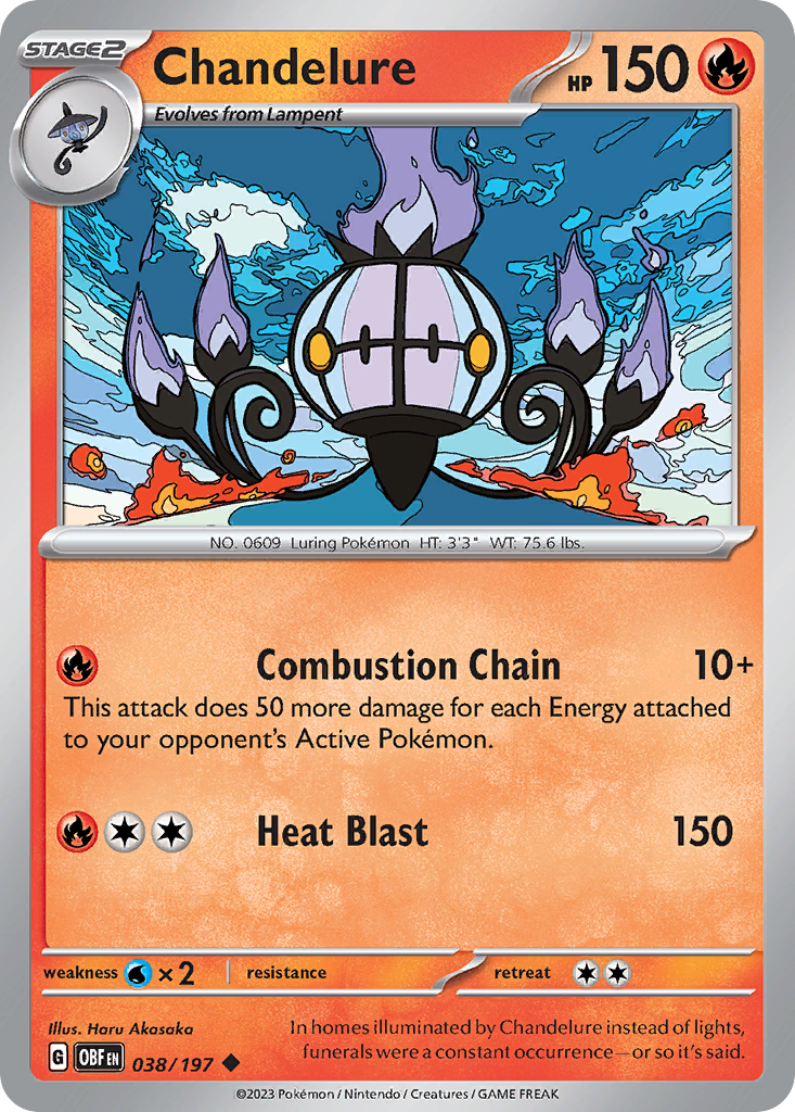 Chandelure card