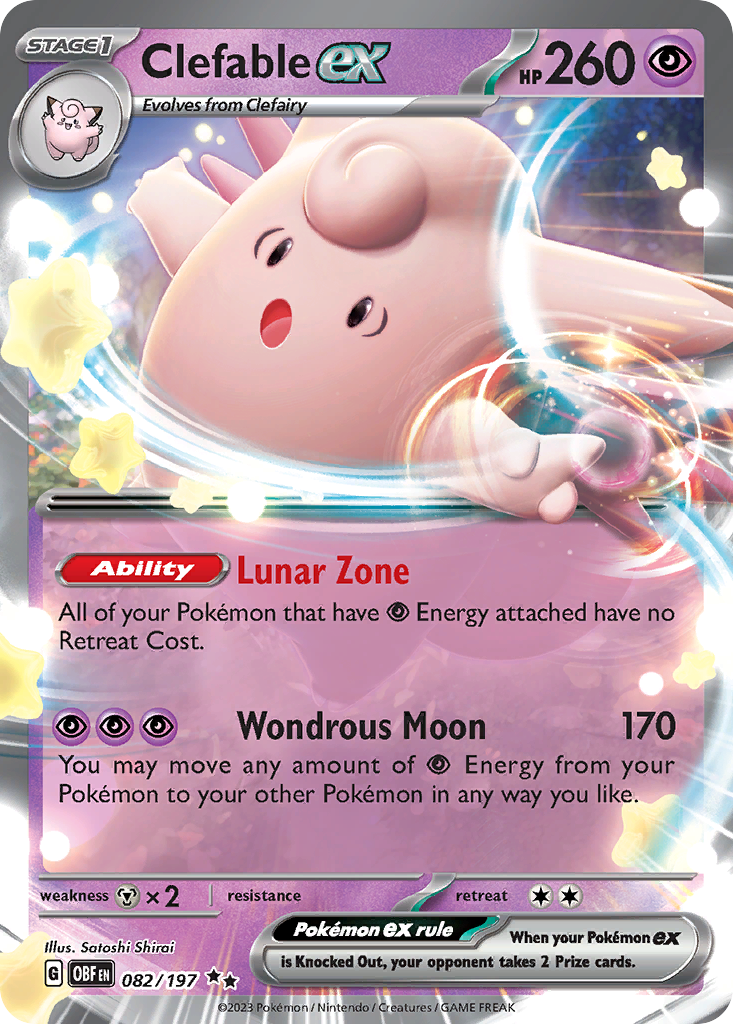 Clefable ex card