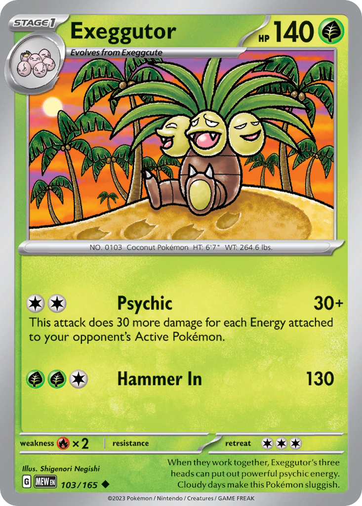 Exeggutor card