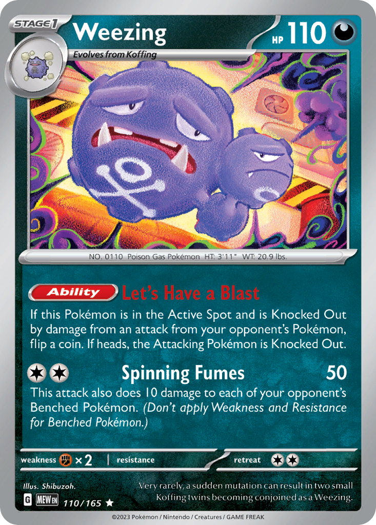 Weezing card