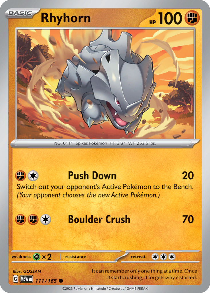 Rhyhorn card