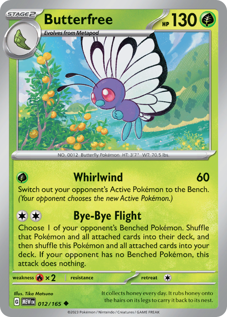 Butterfree card