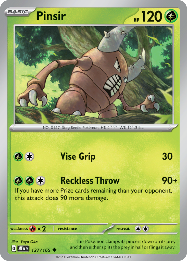 Pinsir card