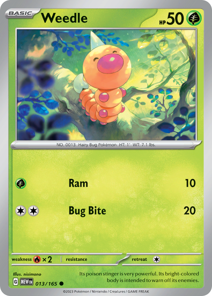 Weedle card