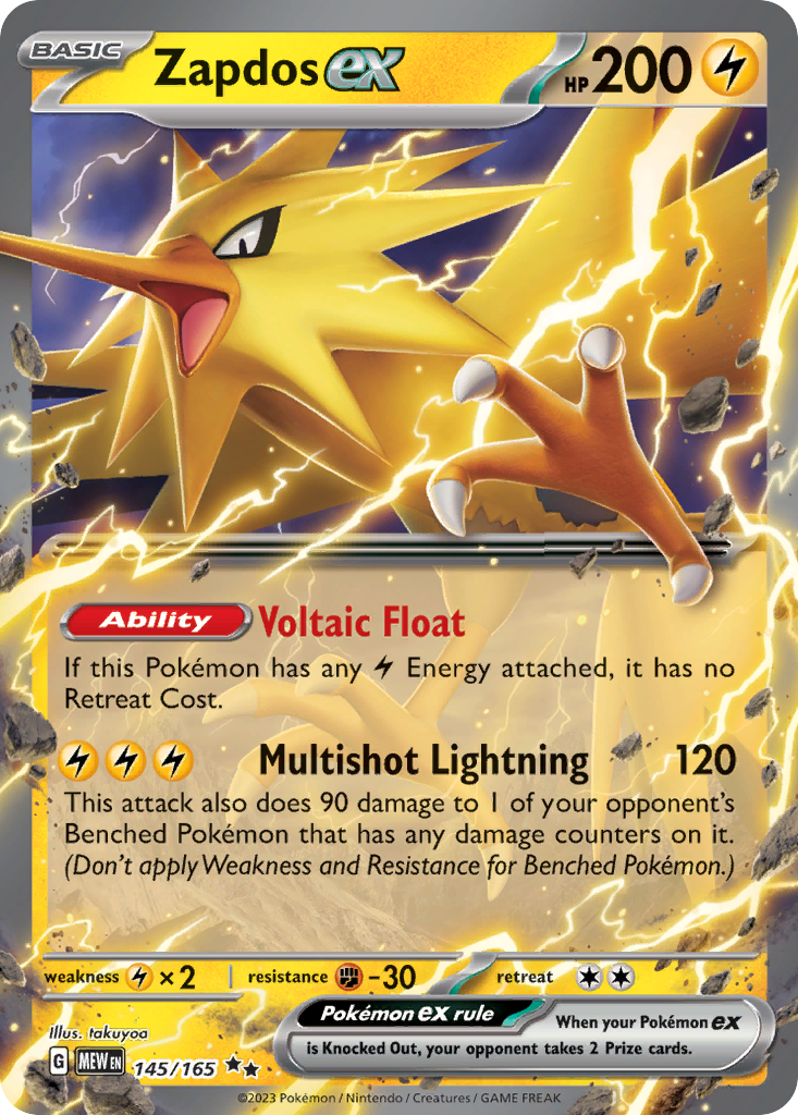 Zapdos ex card