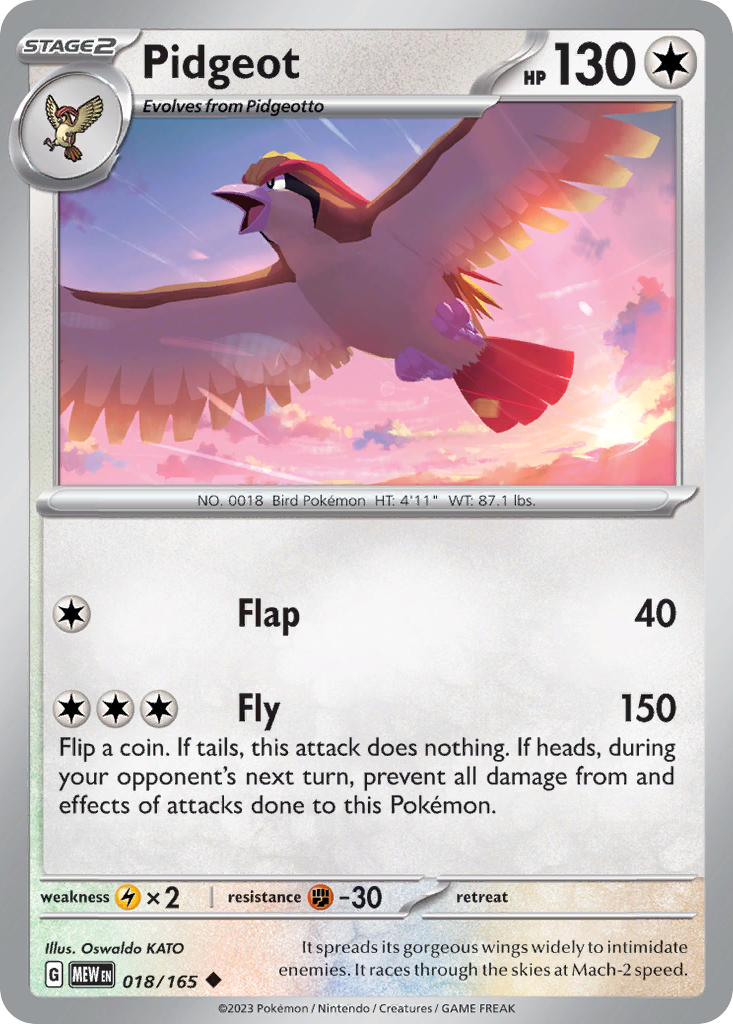 Pidgeot card