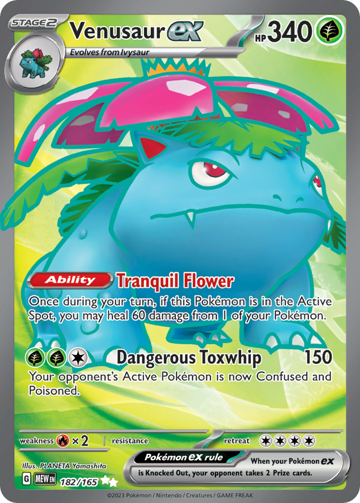 Venusaur ex card