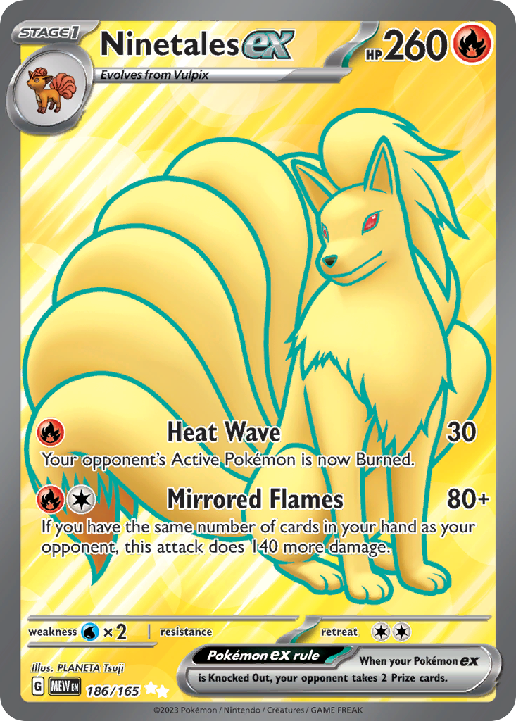 Ninetales ex card