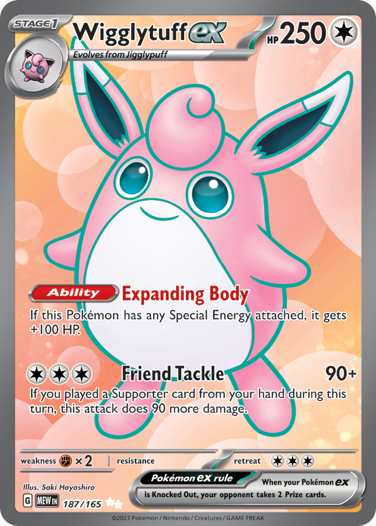 Wigglytuff ex card