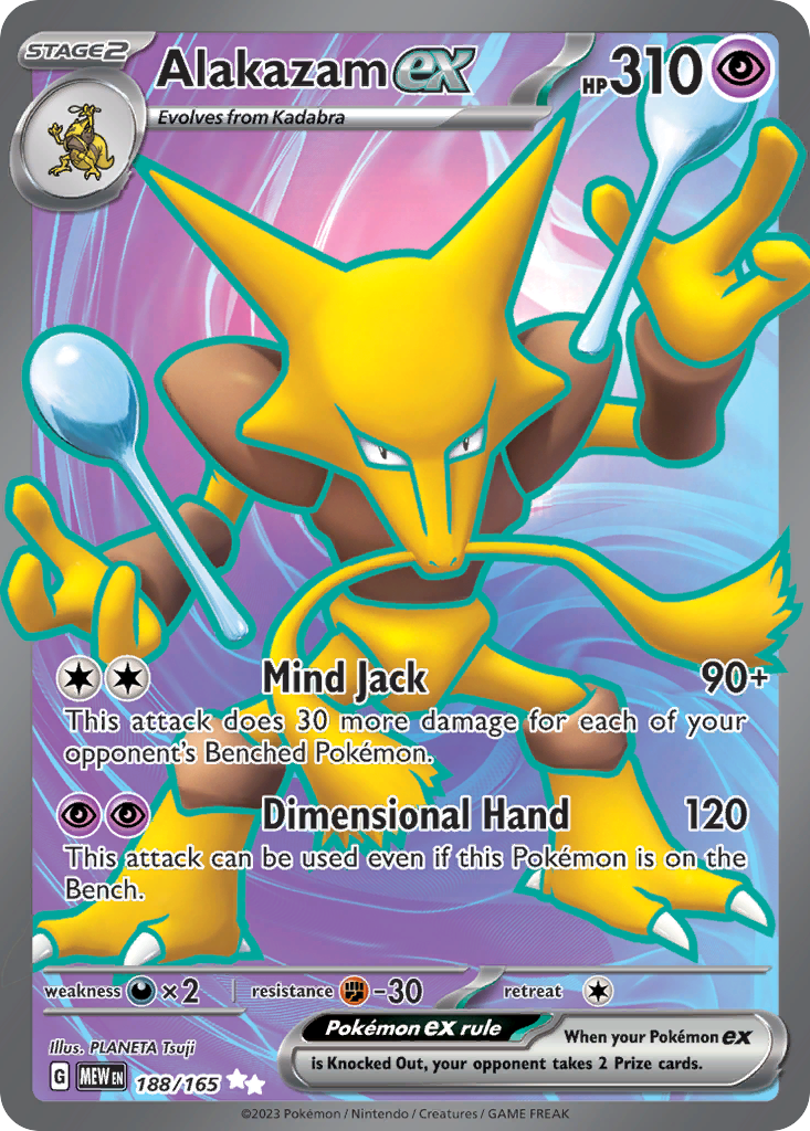 Alakazam ex card