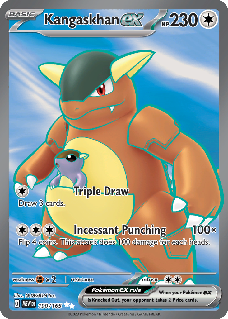 Kangaskhan ex card