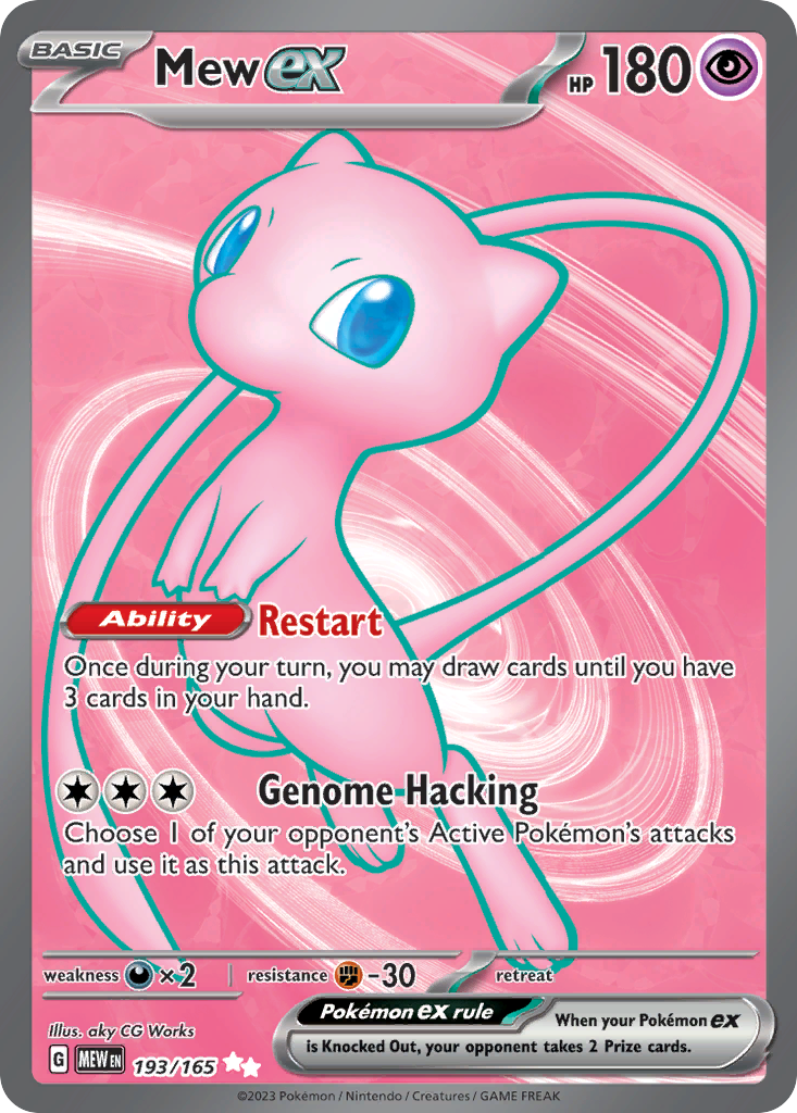 Mew ex card