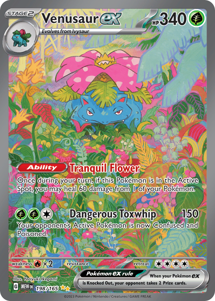 Venusaur ex card