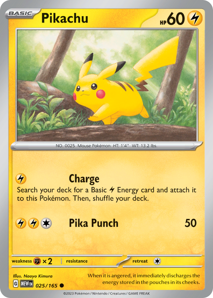 Pikachu card