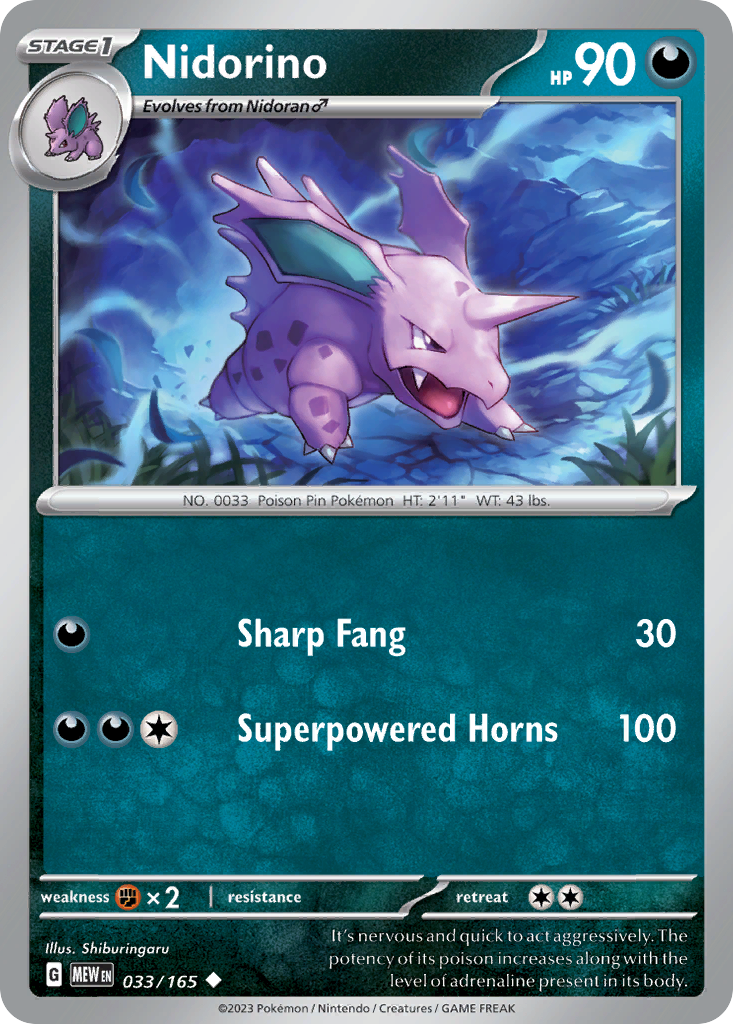 Nidorino card