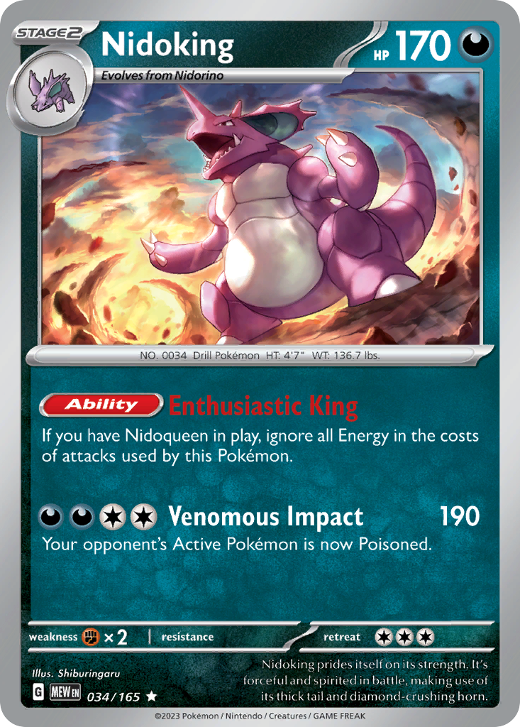 Nidoking card