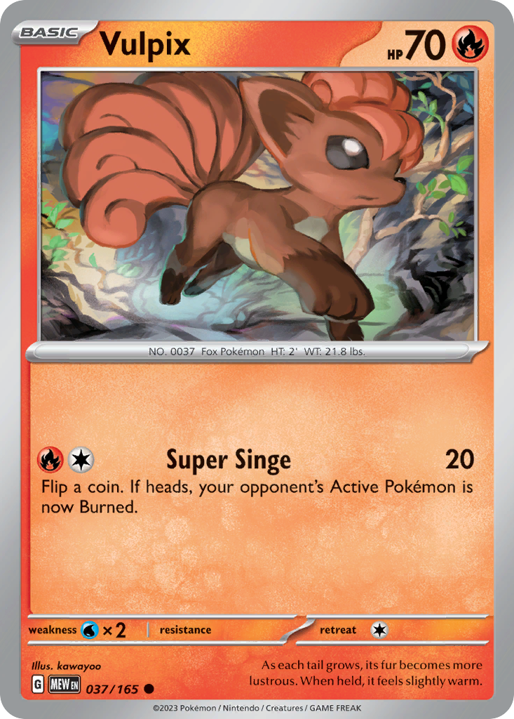 Vulpix card