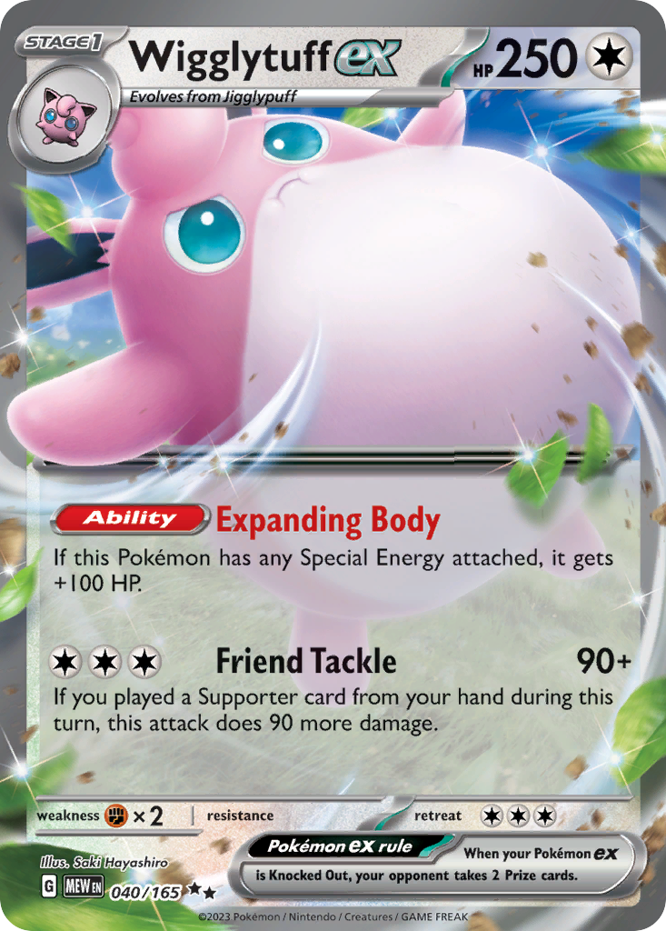 Wigglytuff ex card