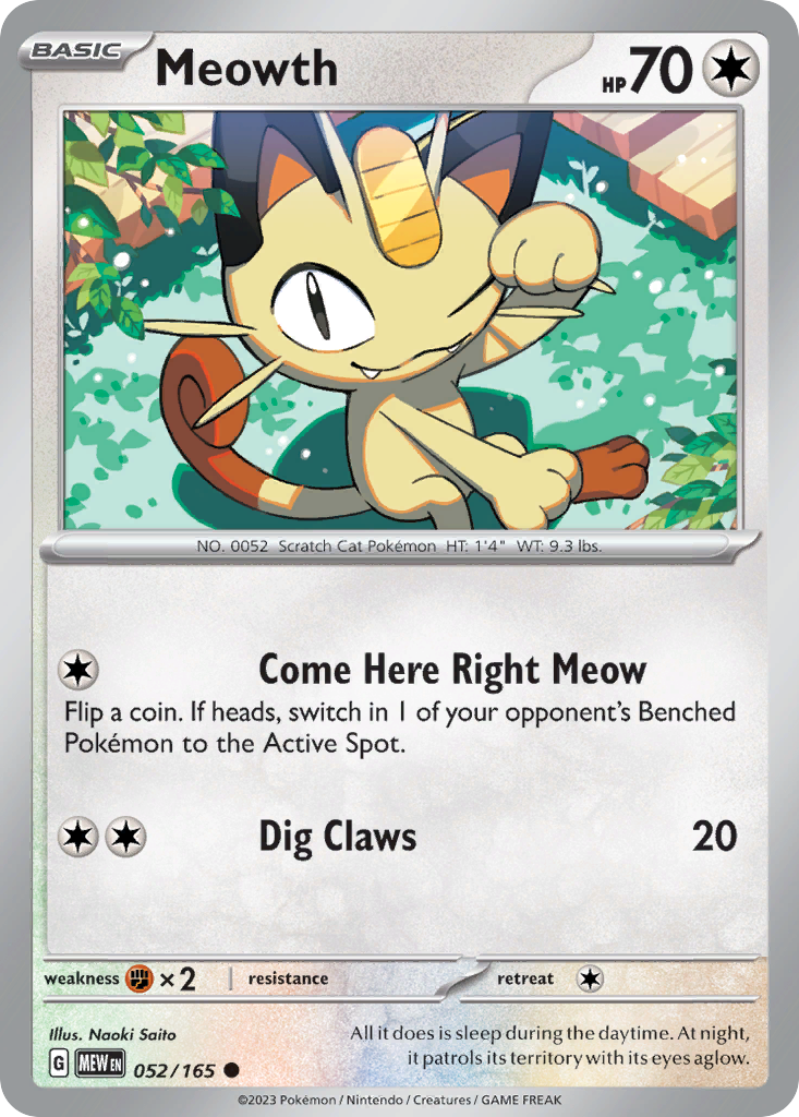 Meowth card