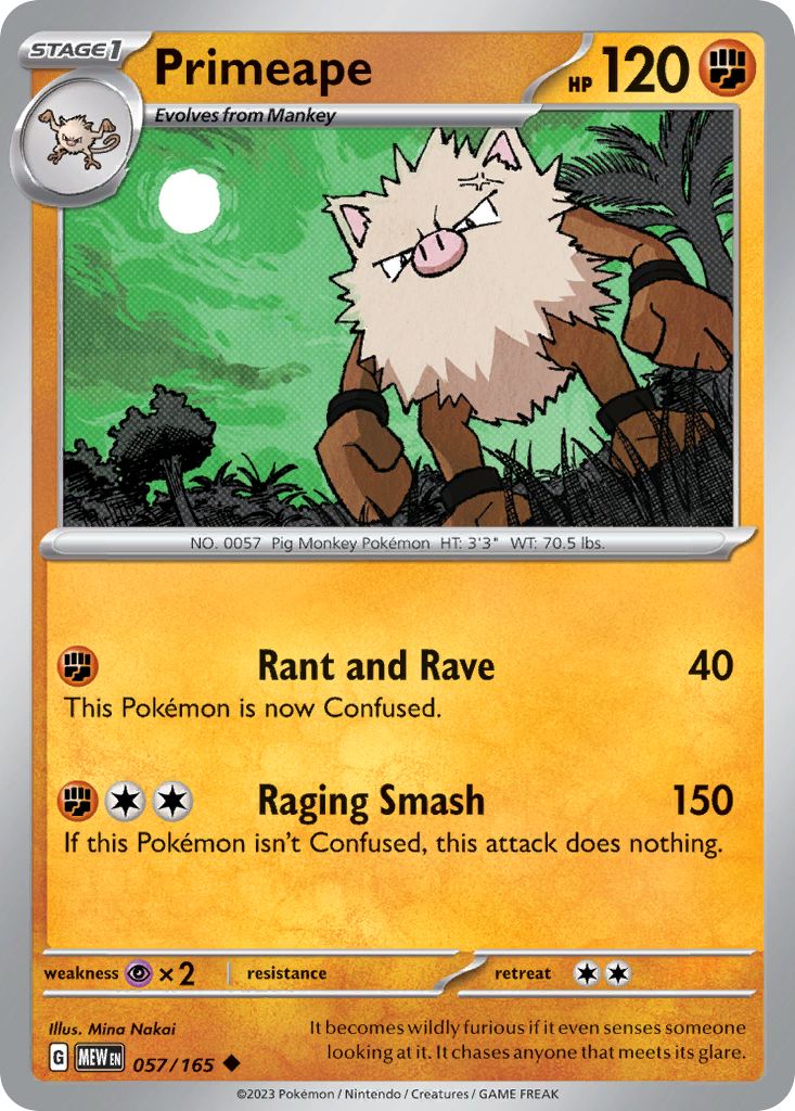 Primeape card