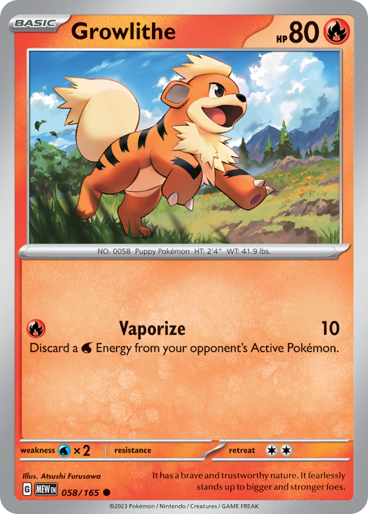 Growlithe card