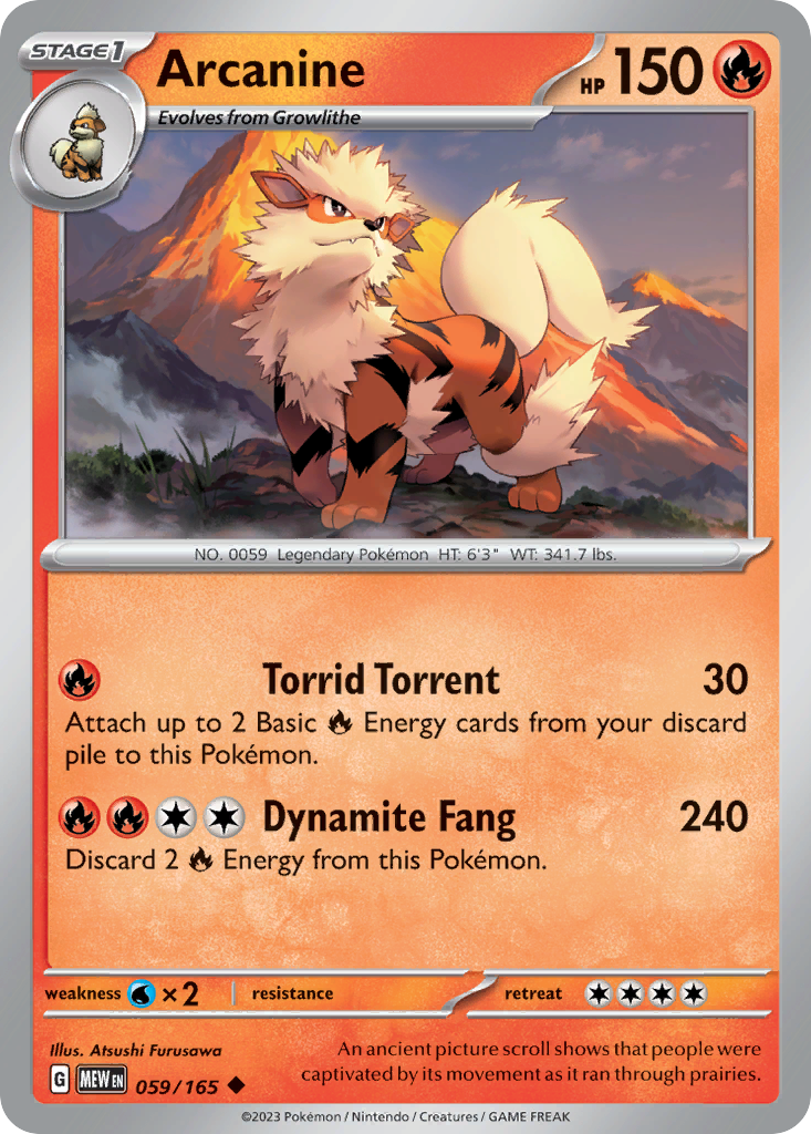 Arcanine card