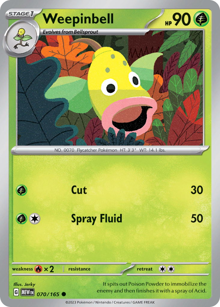 Weepinbell card