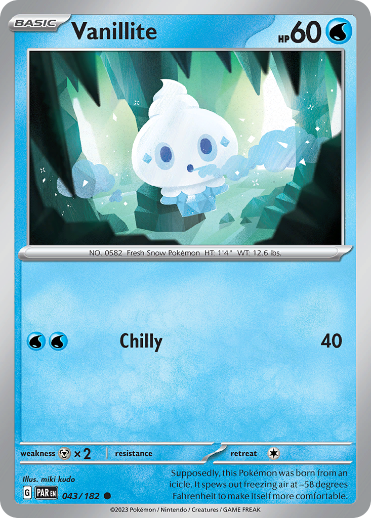 Vanillite card