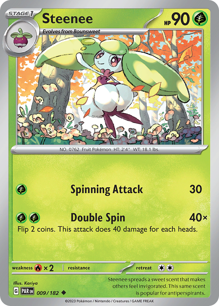 Steenee card