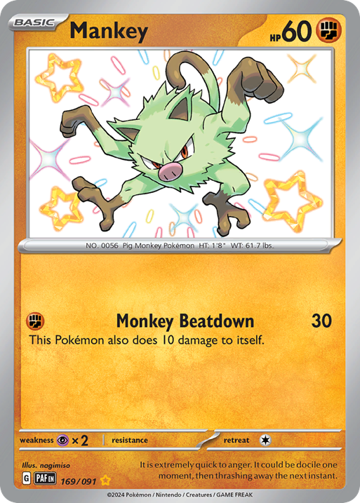 Mankey card