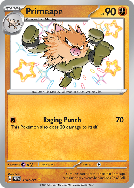 Primeape card