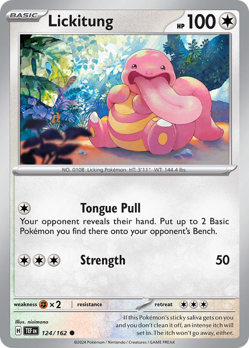 Lickitung card