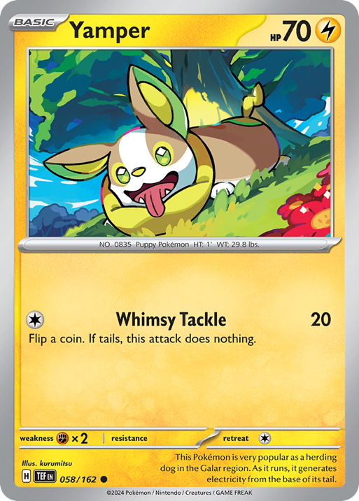 Yamper card