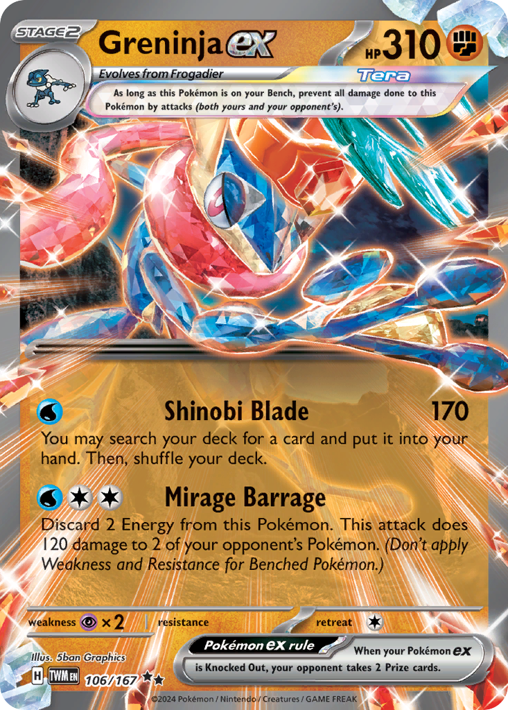 Greninja ex card