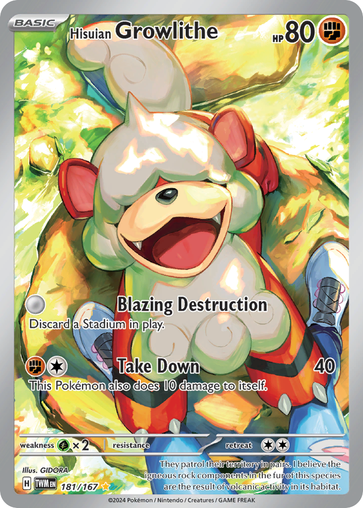 Hisuian Growlithe card