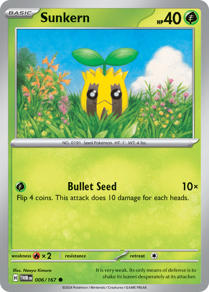 Sunkern card