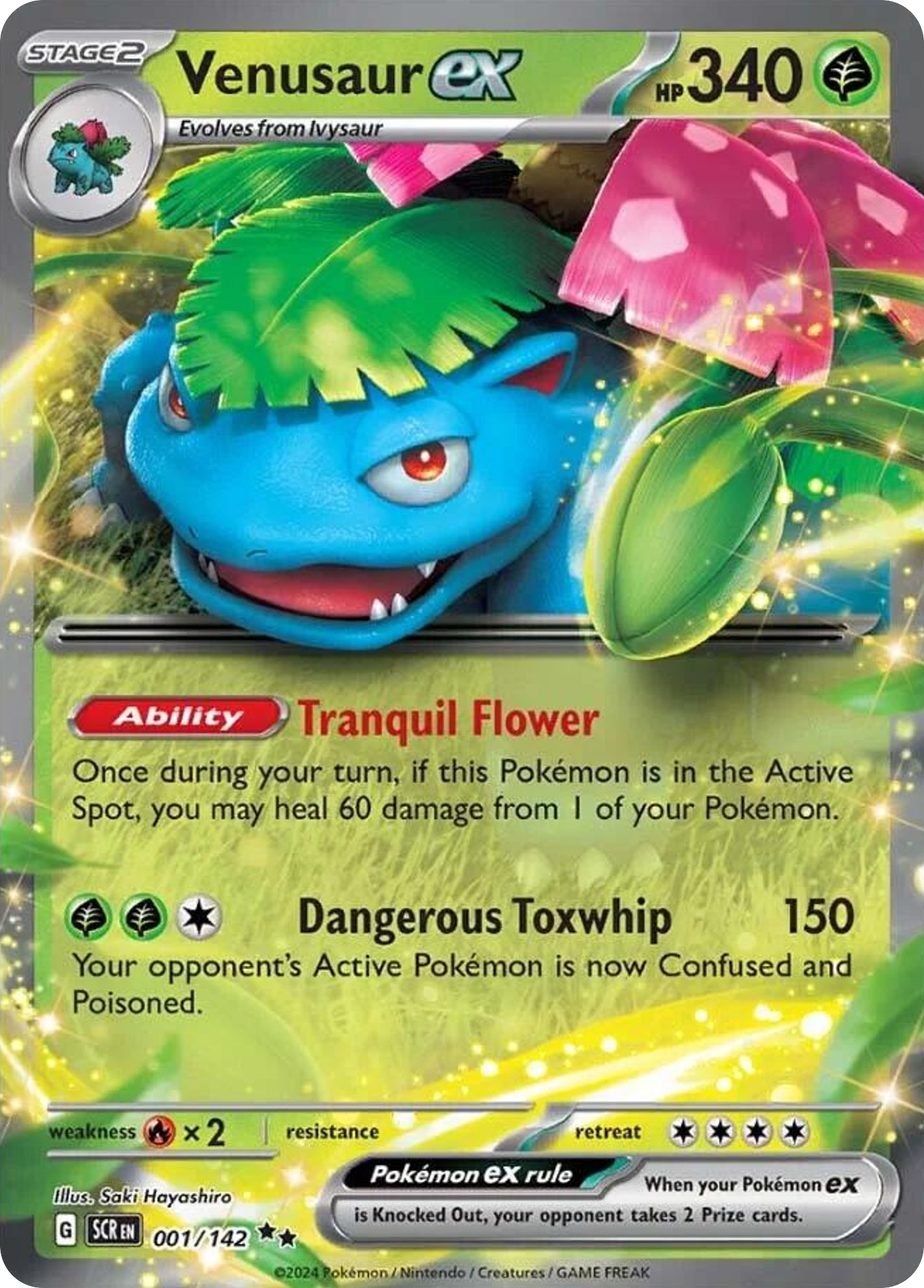 Venusaur ex card