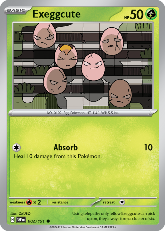 Exeggcute card