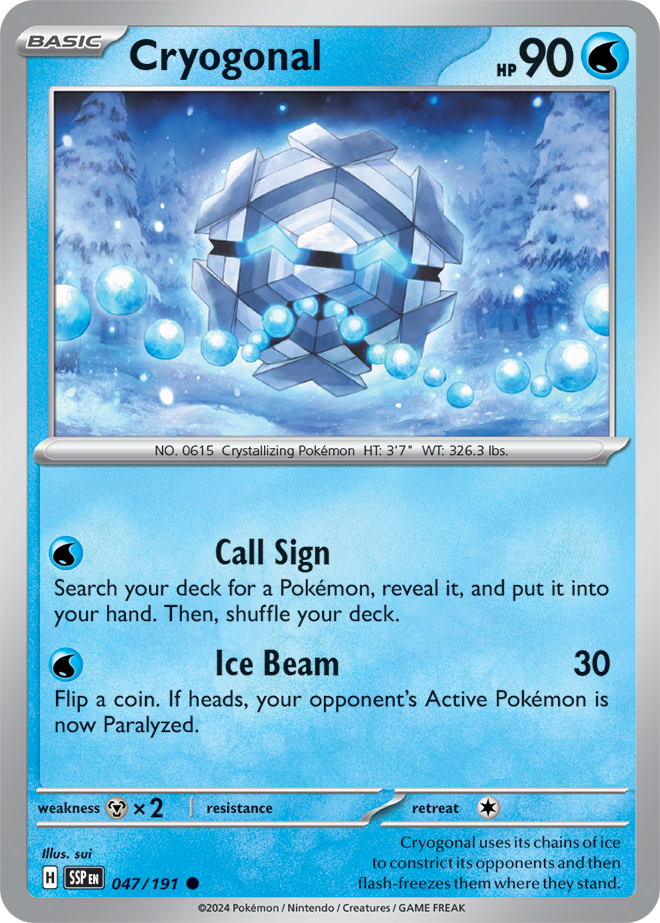 Cryogonal card