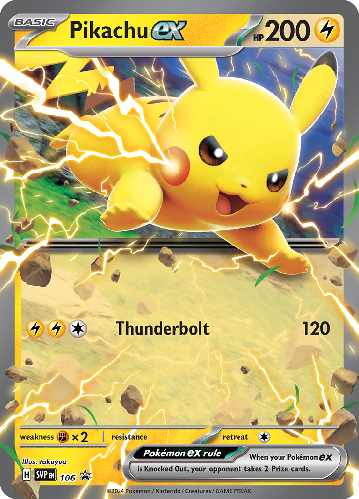 Pikachu ex card