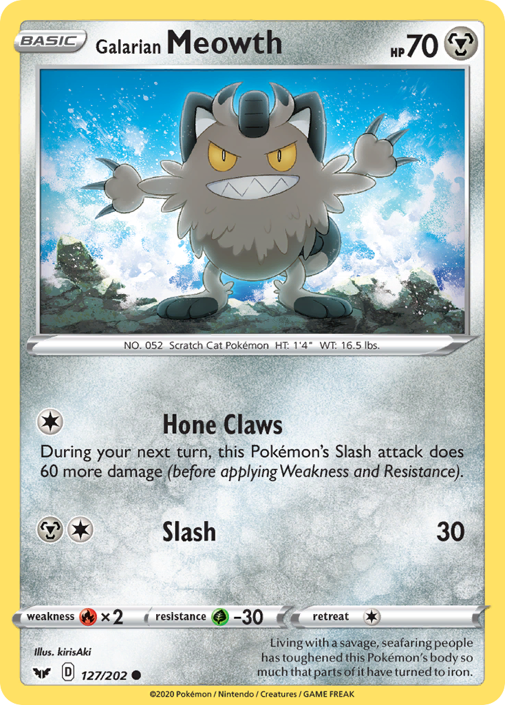 Galarian Meowth card