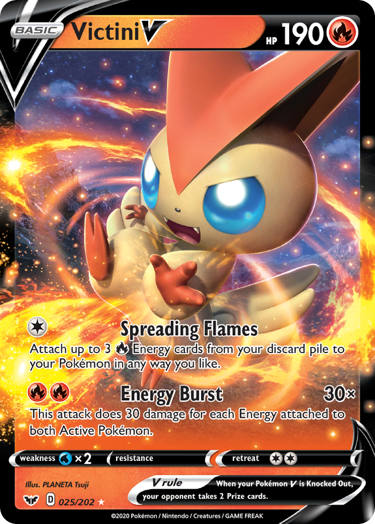 Victini V card