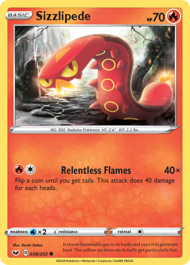 Sizzlipede card