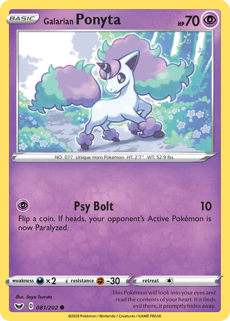 Galarian Ponyta card